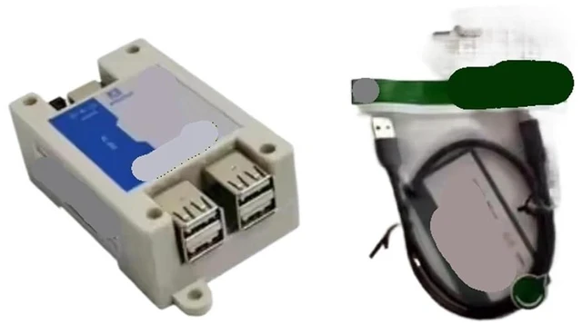 Alt view image 2 of 4 - Industrial Grade 4CH USB Isolator HUB One to Four Module with Shell Anti-Interference Anti-Static(USB HUB y 0.5m Cable)