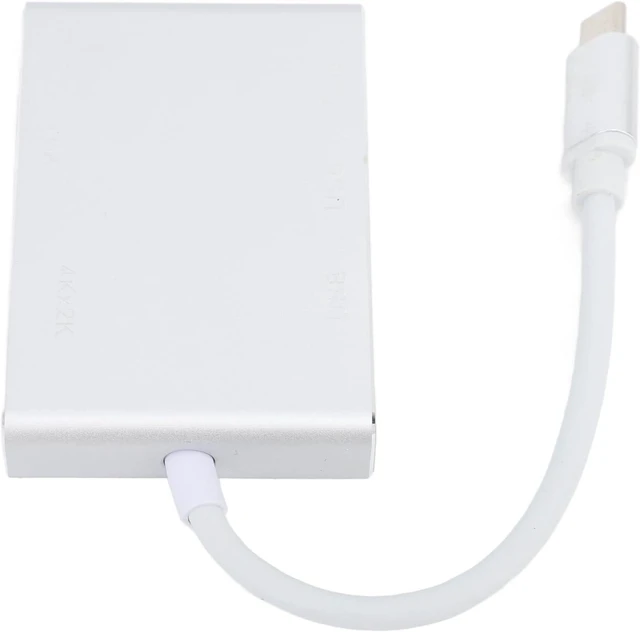 Alt view image 5 of 7 - Gavigain USB C Hub Portable 5 in 1 Type C to USB Multi Port Adapter Splitter with HD VGA USB 3.0 for Laptop Silver