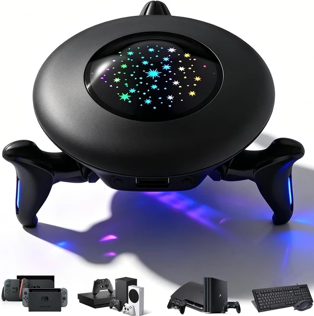 Main image of Keyboard and Mouse Adapter for Nintendo Switch/Switch 2/Xbox Series/Xbox One/PS4/PS3, Gaming Console Converter with RGB Lights, Supports Custom Keys, Sensitivity Settings, Play FPS, TPS, RPG, RTS Game