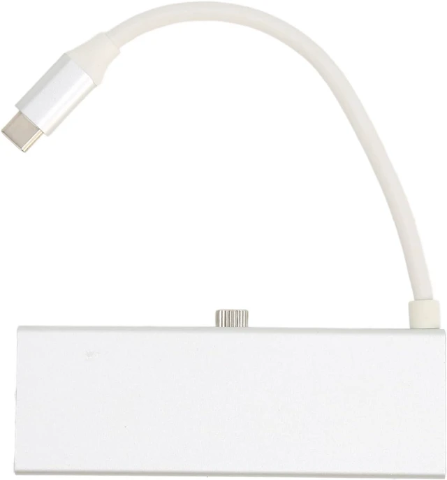 Alt view image 4 of 7 - Type C Clamp Hub Aluminum Alloy 6 in 1 USB3.1 Gen2 10Gbps for OS X AIO PC Transmission