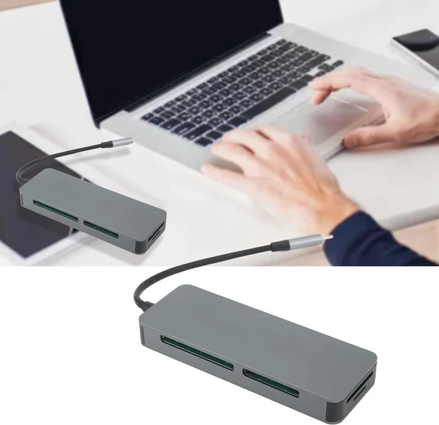 Alt view image 7 of 7 - USB C Hub Multifunction 8 Ports Slim Portable Type C 3.0 Hub Adapter for U Disk Mouse Card Reader Gamepad