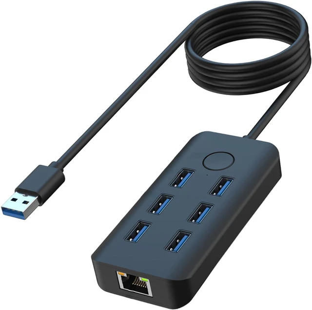 Alt view image 5 of 7 - ordinarYone USB3.0 Dock USB Splitter with Touch Button Screen Feature And 7 Port For Secure Fast Speed Data Transfer