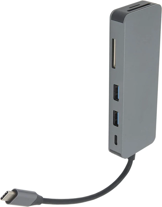 Alt view image 4 of 7 - USB C Hub Multifunction 8 Ports Slim Portable Type C 3.0 Hub Adapter for U Disk Mouse Card Reader Gamepad