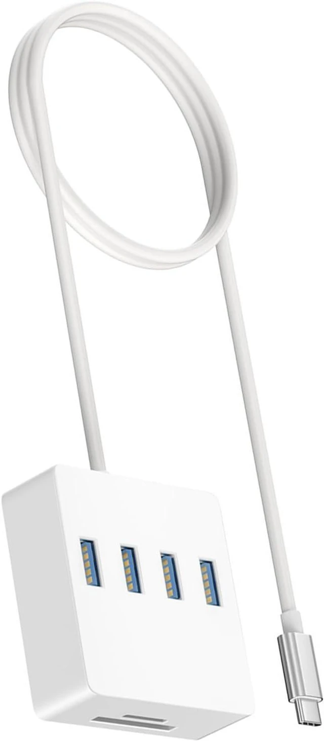 Main image of ordinarYone USB Type C Multiport Hubs with 4 USB3.0 Port Card Readers Double 3.5mm 5Gbps Data Transfer for Multiple Devices