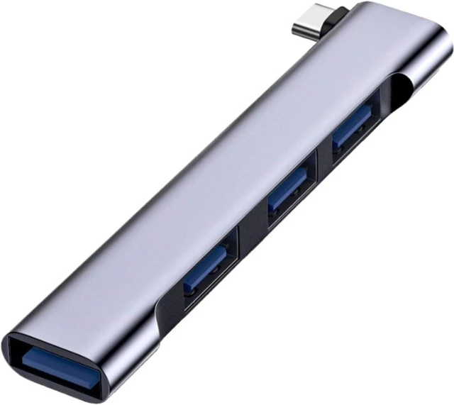 Main image of USB-C Hub, 3.0 Type-C, 4-Port Multi-Port USB Splitter, OTG Compatible with Mobile Phones and Computer Accessories(Type C)