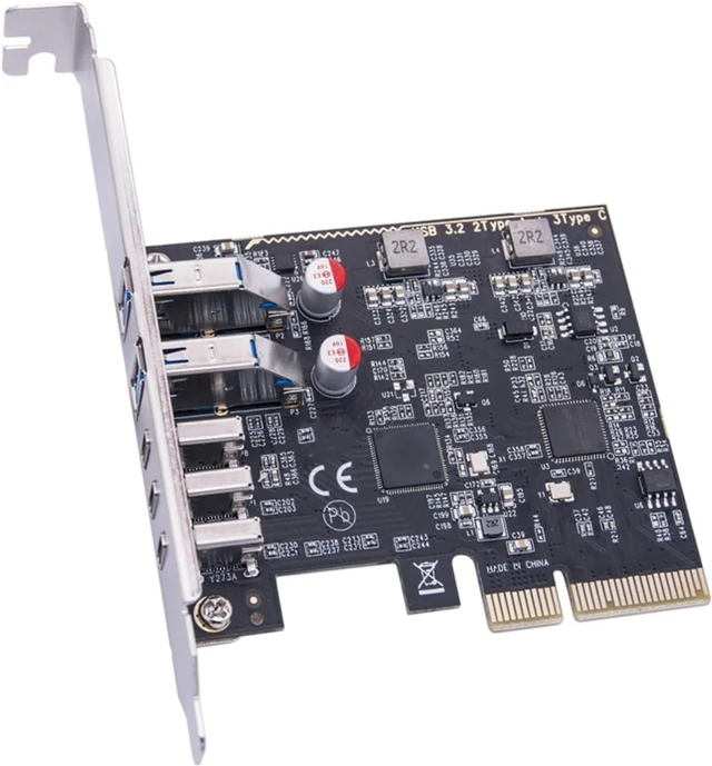 Alt view image 4 of 7 - 2 Port USB3.2 a + 3 Port Type C Hub Adapter Multi-Plier 5 Port USB Expansion Card for PC
