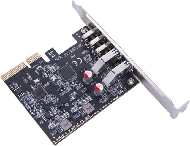 Alt view image 7 of 7 - 2 Port USB3.2 a + 3 Port Type C Hub Adapter Multi-Plier 5 Port USB Expansion Card for PC