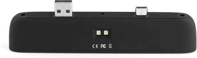 Alt view image 4 of 7 - Greensen 4 Port USB Hub ABS Aluminum Type C Hub with Touch LED Light 2 USB 2 Type C 18W PD Dual 10W Wireless Charging for 2020.6 to 2021.1