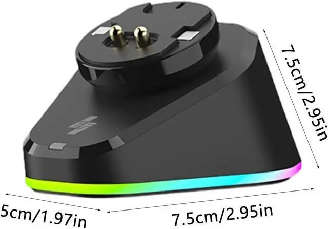 Alt view image 3 of 7 - Gaming Charging Base for G502 / G502X / Auto Connection Double USB Hub Intelligent Lighting Color Light Dock
