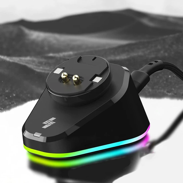 Alt view image 6 of 7 - Gaming Charging Base for G502 / G502X / Auto Connection Double USB Hub Intelligent Lighting Color Light Dock