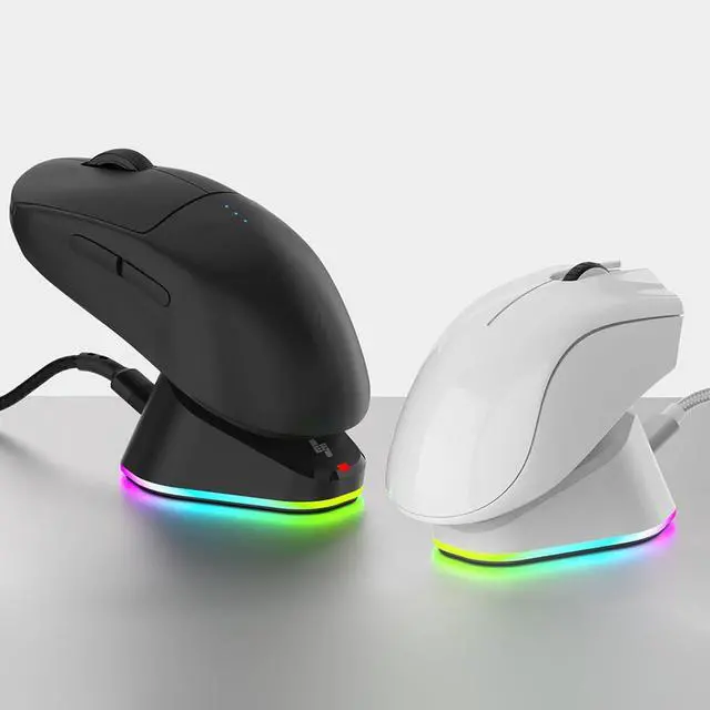 Alt view image 7 of 7 - Gaming Charging Base for G502 / G502X / Auto Connection Double USB Hub Intelligent Lighting Color Light Dock