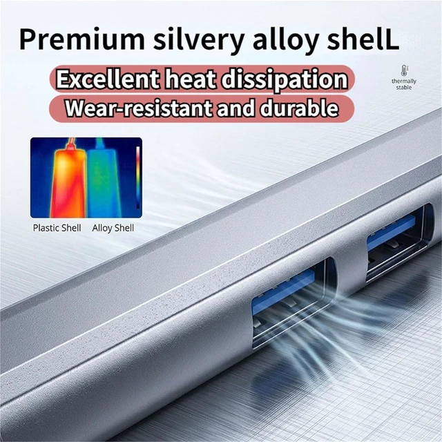 Alt view image 5 of 7 - USB HUB USB 3.0 HUB USB 2.0 HUB USB C HUB Type C HUB Multi Splitter High Speed 5Gbps for PC Computer Multiport USB A HUB Port(USB-7Ports)