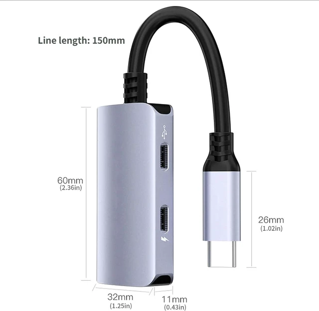 Alt view image 4 of 7 - ordinarYone USB C Hub for 4K60Hz High Clearly video Output PD65W Fast Charging 480Mbps Data Transfer USB Splitter Compatibility for