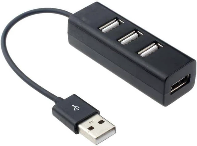 Main image of USB 2.0 Hub Adapter 4-Port USB Splitter Converter Compatible with Computer