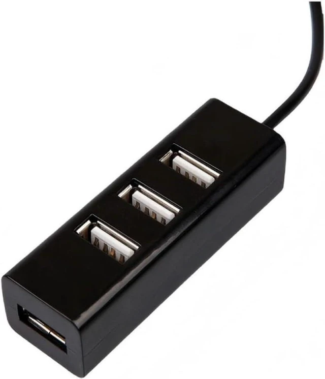 Alt view image 5 of 5 - USB 2.0 Hub Adapter 4-Port USB Splitter Converter Compatible with Computer