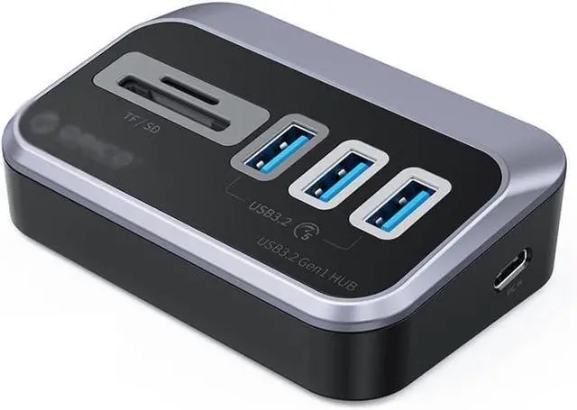 Main image of ABS Powered 5Gbps HUB PD 18W Charging USB3.2 Type C Card Reader Splitter(C)