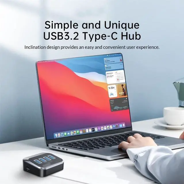 Alt view image 2 of 5 - ABS Powered 5Gbps HUB PD 18W Charging USB3.2 Type C Card Reader Splitter(C)