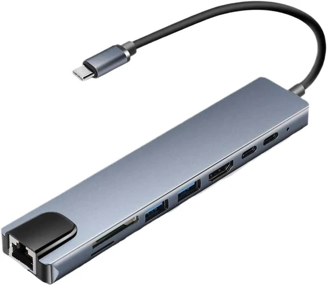 Main image of USB 3.0 Type C Hub Docking Station with HDMI 4K 30Hz VGA RJ45 100Mbps Ethernet Headphone Jack and Power Delivery 100W