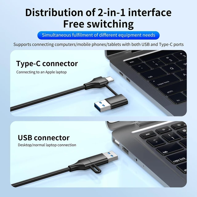 Alt view image 2 of 7 - Powered USB Hub for PC, Laptop, Mac - 10 Ports High Speed Data Transfer Hub with AC Adapter, USB 3.0 Hub with Individual Switches & LED Indicators