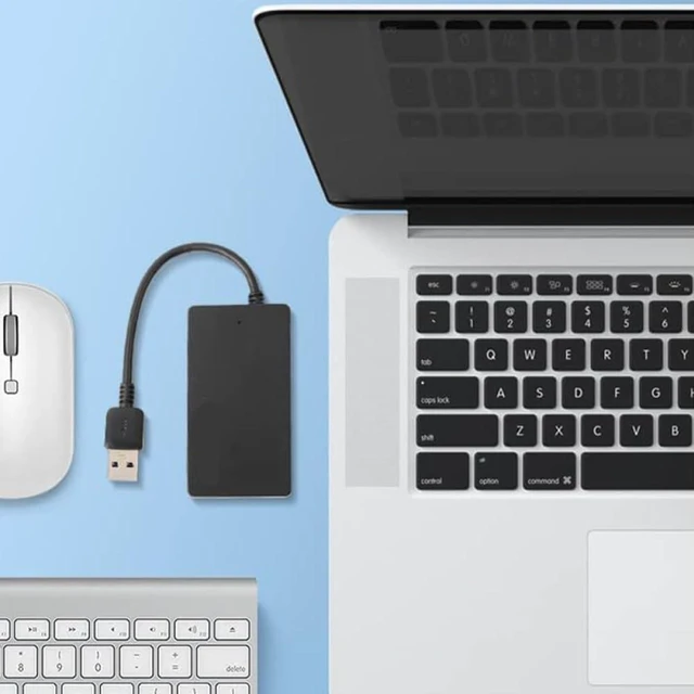 Alt view image 5 of 5 - USB 3.0 Hub Ultra Slim 4 Port Multi Splitter Extension Expansion Adapter Compatible with PC Laptop Desktop Printer