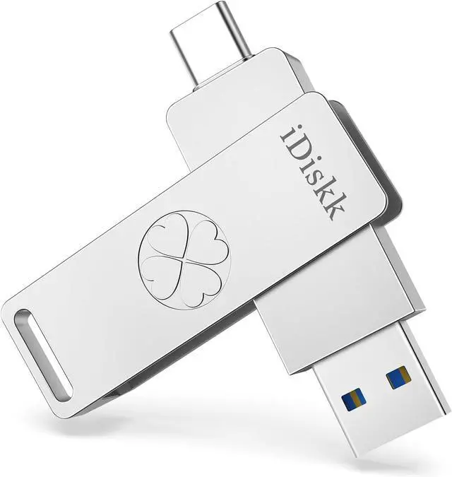 Main image of iDiskk 128GB 500MB/s Flash Drive Photo Stick for USB C iPad/iPhone/MacBook,Laptops,Android Phones,ONE-Click Backup Photos &Videos