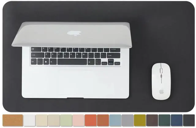 Main image of Cork Desk Mat - Small Dual-Sided Desk Pad for Office and Home - Desk Organization and Accessories - Ideal for Large Mouse Pad and Small Desk Mats on Top of Desks(Black,23.6"x 13.8")