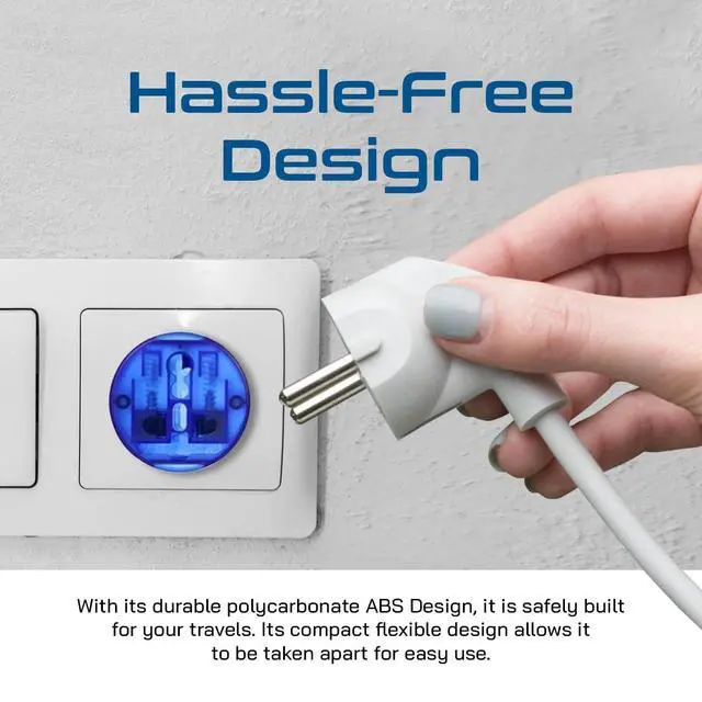 Alt view image 5 of 6 - Travel Adapter Plug Compact Worldwide International Kit - Works in Europe, Asia, China, England, Italy, New Zealand, Australia and More