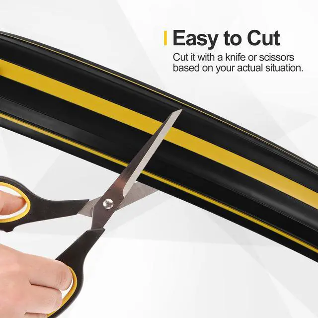 Alt view image 6 of 6 - Floor Cord Cover 4.1Ft Heavy Duty PVC Floor Cable Protector Electric Cord Hider Cable Management Floor Strip Extension Cord Covers Cable Raceway for Wires on Floor Inner Channel 1.36" W x 0.43" H