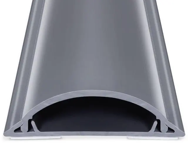 Main image of 34in Cord Covers for Wires on Floor, Large Capacity Wire Hider, Grey