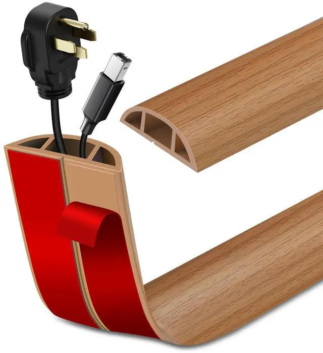 Main image of Floor Cord Cover Self Adhesive Cord Hider Floor Cable Management