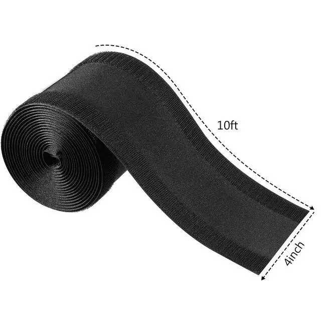 Alt view image 2 of 7 - Carpet Cord Cover Cable Protector Floor Cover Cable Protector Management Only for Commercial Office Carpet(19.69 ft,Black)