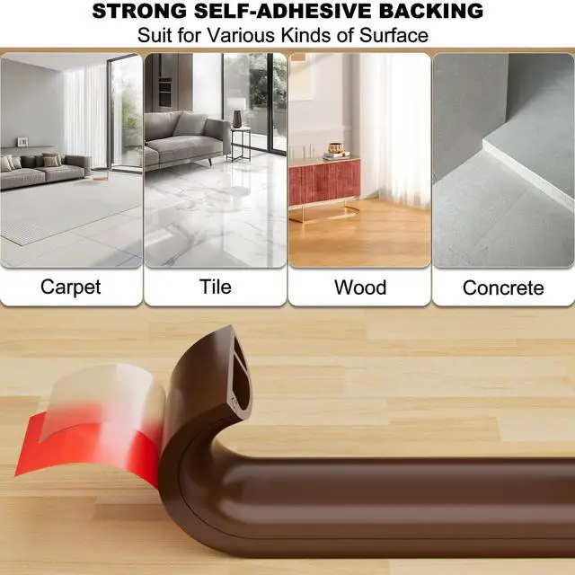 Alt view image 6 of 7 - 4FT Side-Open Extension Cord Covers for Wires on Floor,Silicone