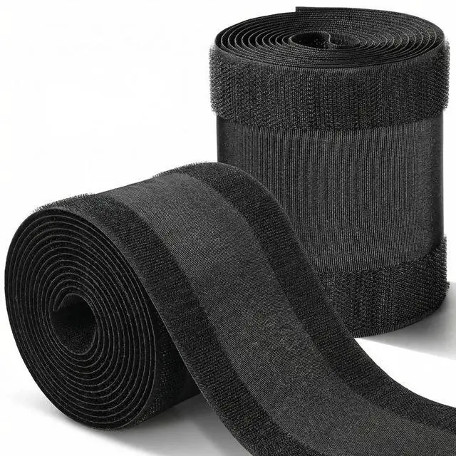 Main image of 12 ft Extension Cord Floor Cover Strip Black Carpet Cord Cover Cable Protector Management Protect Floor Prevent a Trip Hazard Only for Commercial Office Carpet
