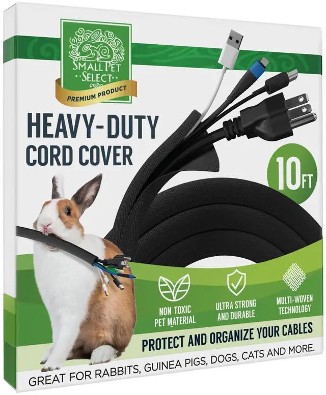 Main image of Heavy Duty Cord Cover, Cable Protector, Black, 10 ft