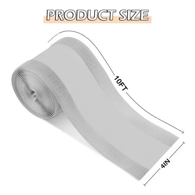 Alt view image 2 of 7 - Floor Cord Cover for Carpet Wire Protection Tape Cable Strip Cover for Keep Cables Organized and Trip Hazard Prevention-Protector Cable Management for Office Carpet (Gray, 10 ft)