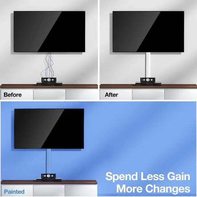 Alt view image 6 of 7 - Cord Hider, 62.8in Cord Covers for 6-8 Wires on Wall, Cable Hider Cable Management, Wire Hiders for TV on Wall, Wire Covers for Cords, Cable Cover Wall, 4X L15.7 W2.36 H0.75in, White