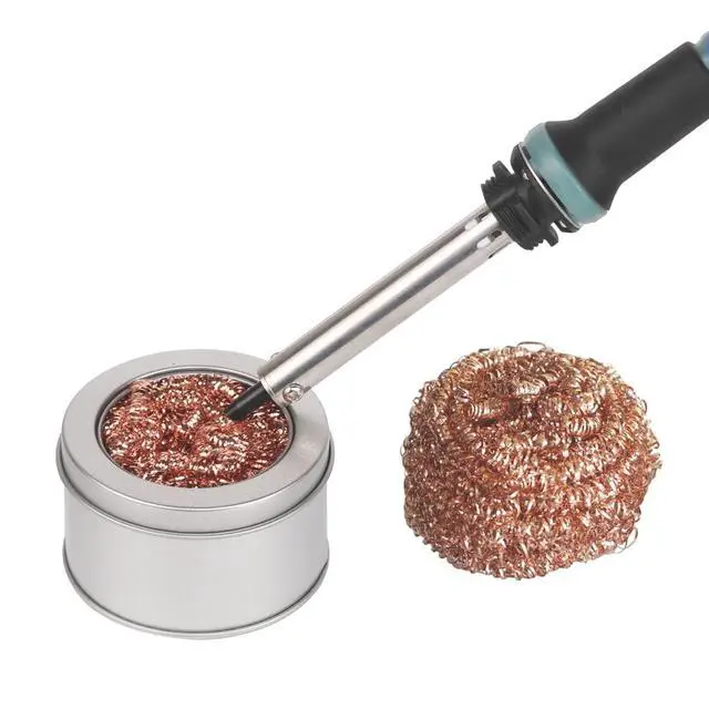 Alt view image 2 of 6 - Soldering Iron Tip Cleaner Solder Cleaner Kit incl. 2 Coiled Sponge