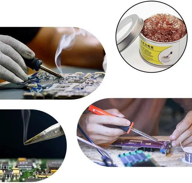Alt view image 7 of 7 - Soldering Iron Tip Cleaner Solder Tip Cleaning Wire Soft Coiled Coppered Wire Stainless Steel Tip Cleaner Kit