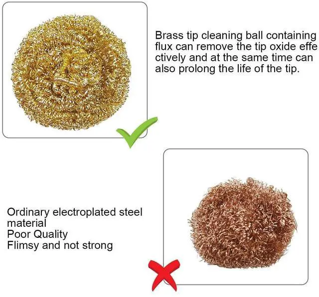 Alt view image 4 of 5 - Soldering Iron Tip Cleaner,Solder Brass Wire for Soldering Station(6pcs)