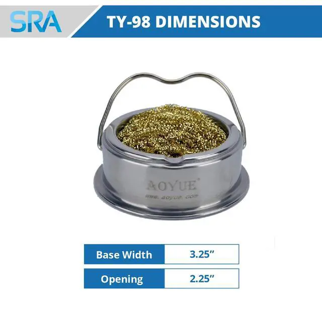 Alt view image 4 of 6 - Soldering Iron Tip Cleaner with Brass wire sponge, no water needed (TY-98)