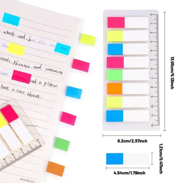 Alt view image 2 of 7 - 1280 Pieces, Transparent Sticky Notes, Page Markers, Book Tabs, Sticky Note Tabs, Sticky Tabs, Page Tabs, Label Stickers, Pop Up Index Tabs, Tabs Flags Stickers, Index Tabs Flags
