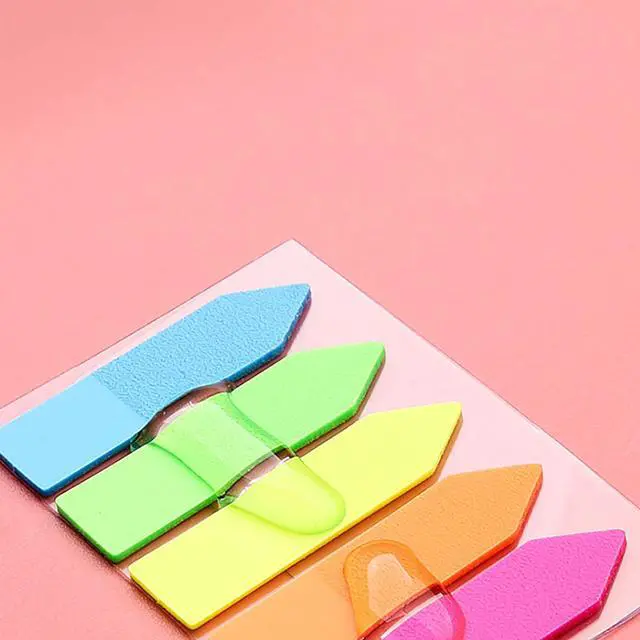 Alt view image 4 of 7 - 960 Pieces Sticky Index Tabs Page Markers Arrow Flags Sticker Colored Page Notes Writable Labels for Bookmarks, 6 Sets