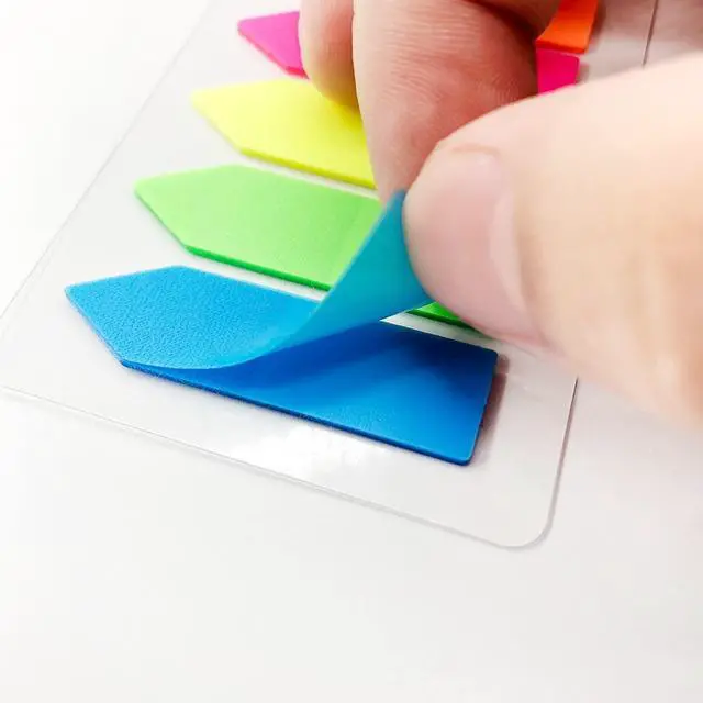 Alt view image 3 of 7 - 960 Pieces Sticky Index Tabs Page Markers Arrow Flags Sticker Colored Page Notes Writable Labels for Bookmarks, 6 Sets