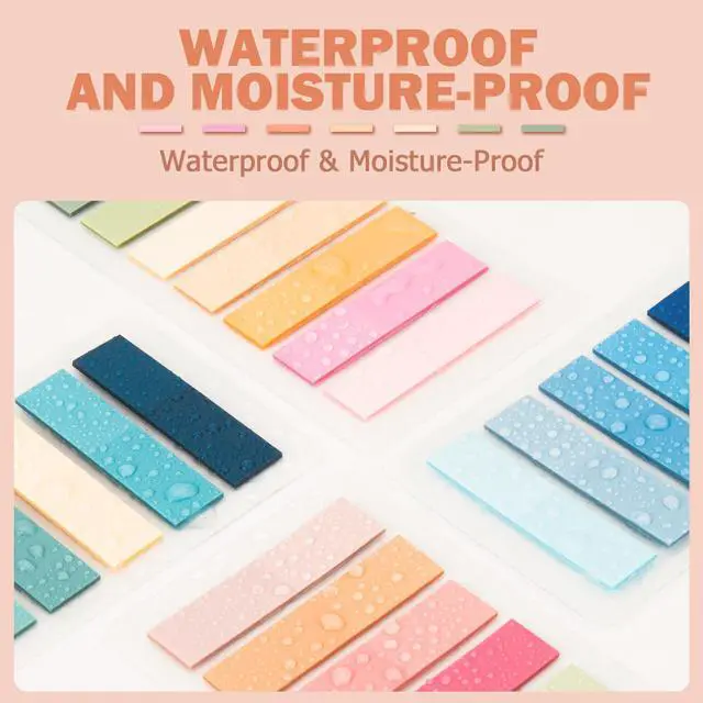 Alt view image 4 of 7 - 800Pcs Books Tabs for Annotating, Tabs for Notebooks, Sticky Tabs, Morandi Page Markers, Multi-Colored Writeable and Repositionable Book Flags Strip (800Pcs)