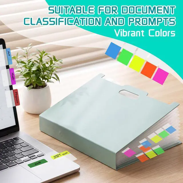 Alt view image 4 of 7 - 500 Pcs 2Inch Sticky Tabs,Writable and Repositionable Page Markers