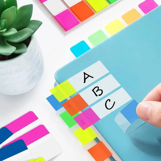 Alt view image 5 of 7 - 500 Pcs 2Inch Sticky Tabs,Writable and Repositionable Page Markers