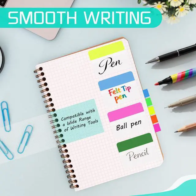 Alt view image 6 of 7 - 500 Pcs 2Inch Sticky Tabs,Writable and Repositionable Page Markers