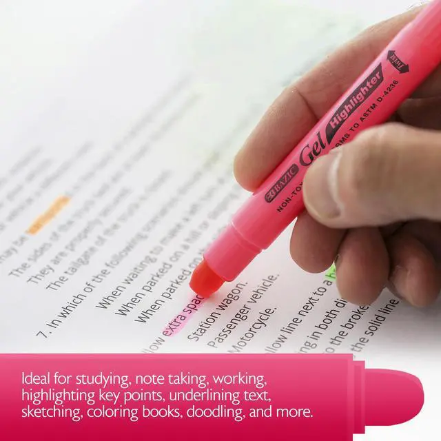Alt view image 3 of 7 - 5 Fluorescent Gel Highlighter (2341)