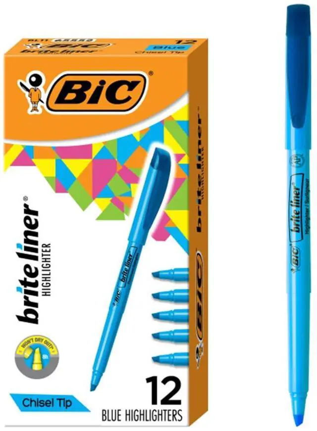 Main image of Brite Liner Highlighter Chisel Tip Blue DOZEN (BL11-BE)