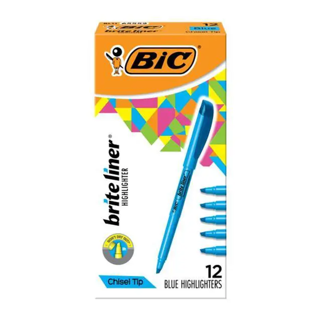 Alt view image 2 of 5 - Brite Liner Highlighter Chisel Tip Blue DOZEN (BL11-BE)